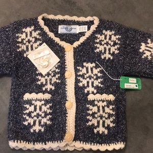 Snowflake sweater cardigan